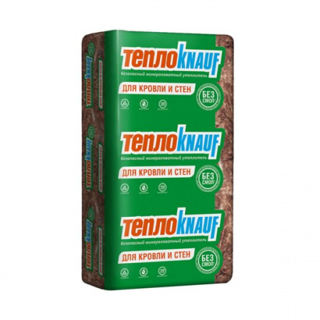 Утеплитель КНАУФ Для Кровли и стен TS 036 Aquastatik 1230х610х50 мм (в упак.0, 6 м3)